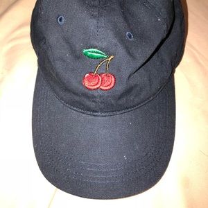 (Navy Blue) Cherry Hat